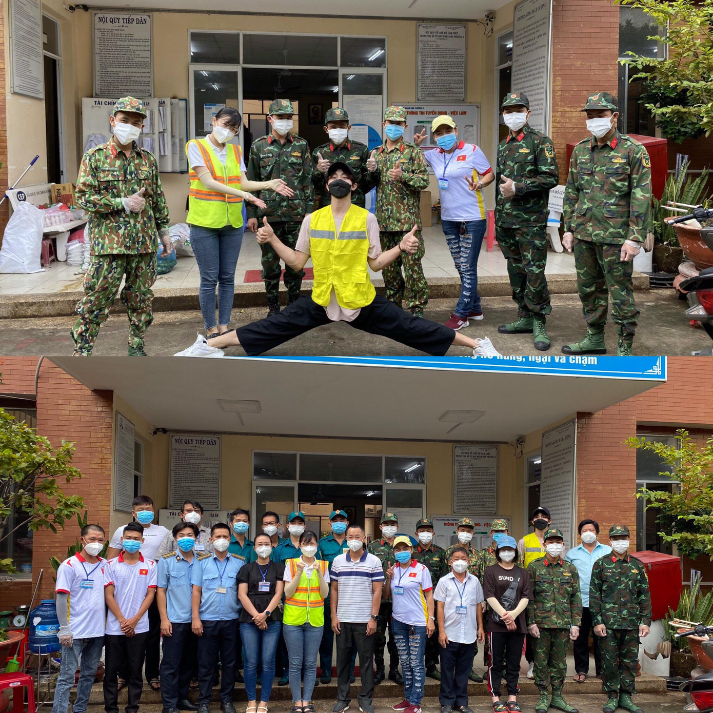 Lùng và các tình nguyện viên khác trong đội luôn cố gắng làm tốt công việc.