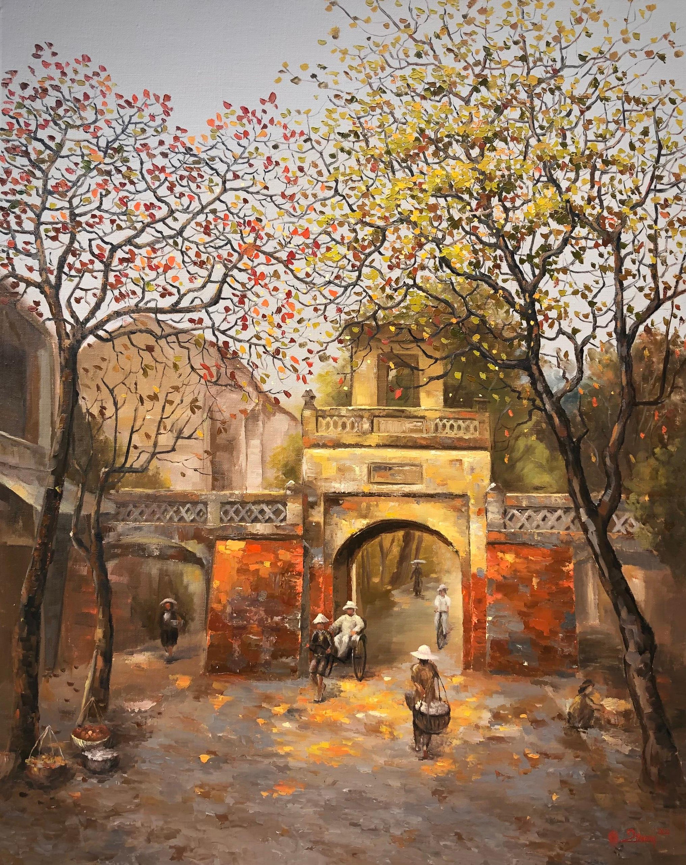Tác phẩm "Thu xưa" của Chiến Thắng. (Ảnh: NVCC)