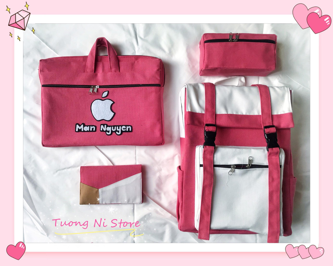 Các sản phẩm hand-made được làm bởi mẹ và Trúc Mai. (Ảnh: Trúc Mai)