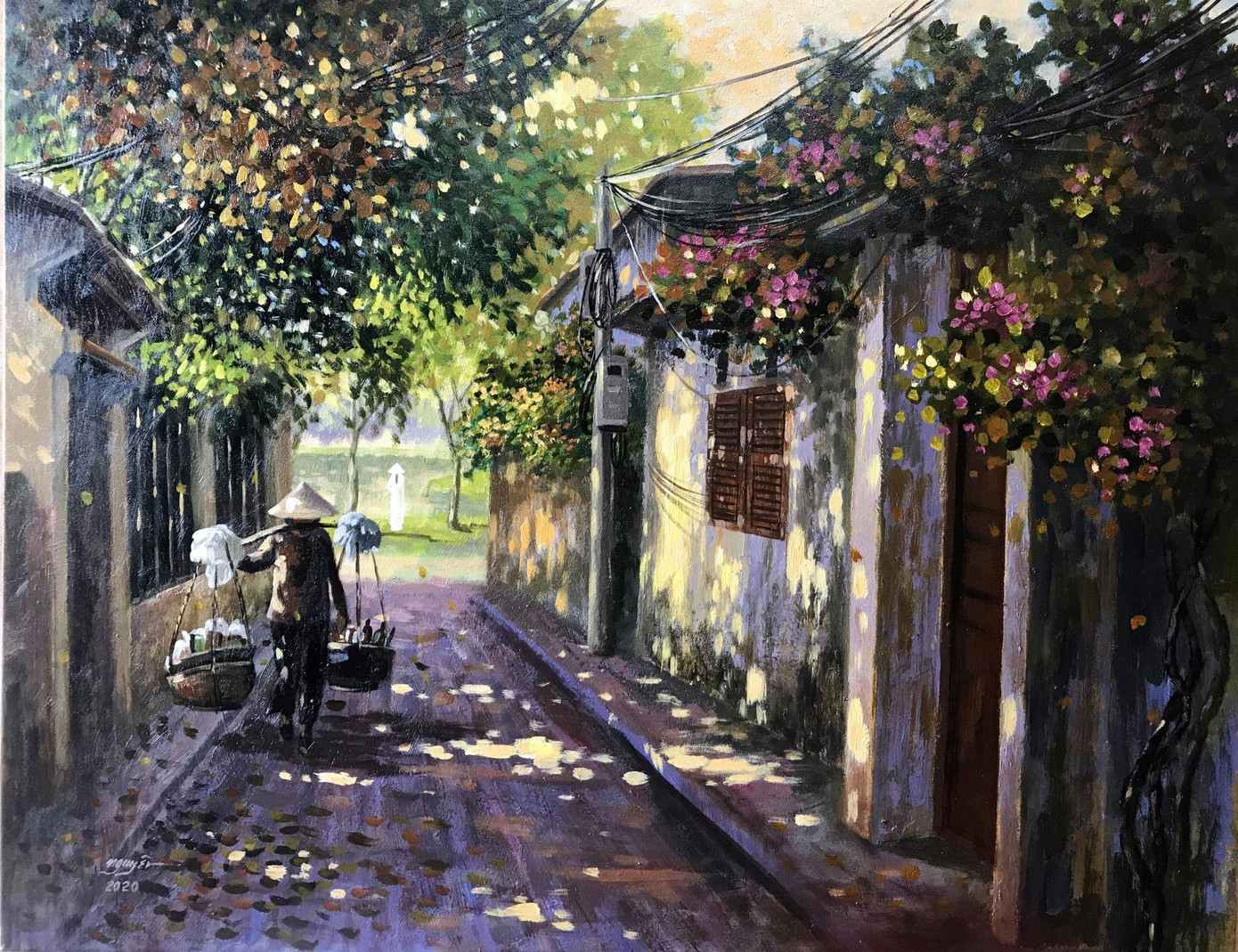 Nguyên cho biết nắng buổi sớm, nắng ban trưa, nắng xế chiều đều mang một vẻ đẹp riêng.