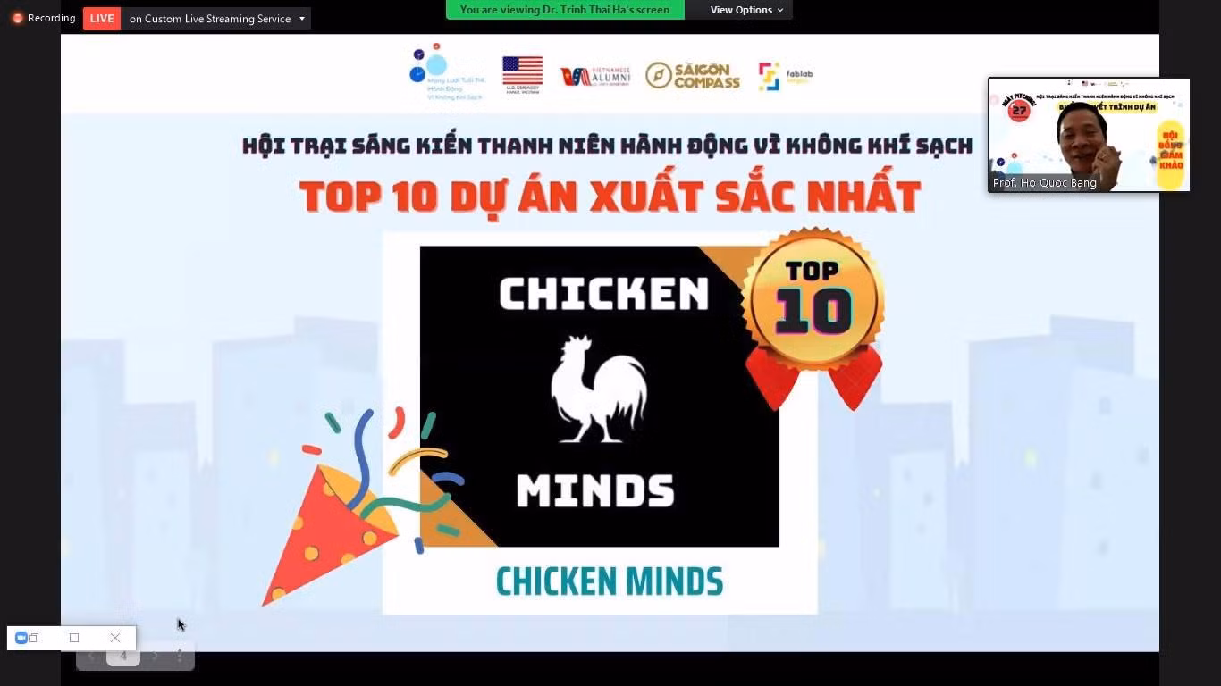 Dự án của nhóm đã xuất sắt lọt vào top 10 cuộc thi do YCCA tổ chức và được nhận hỗ trợ lên đến 1.000 USD.