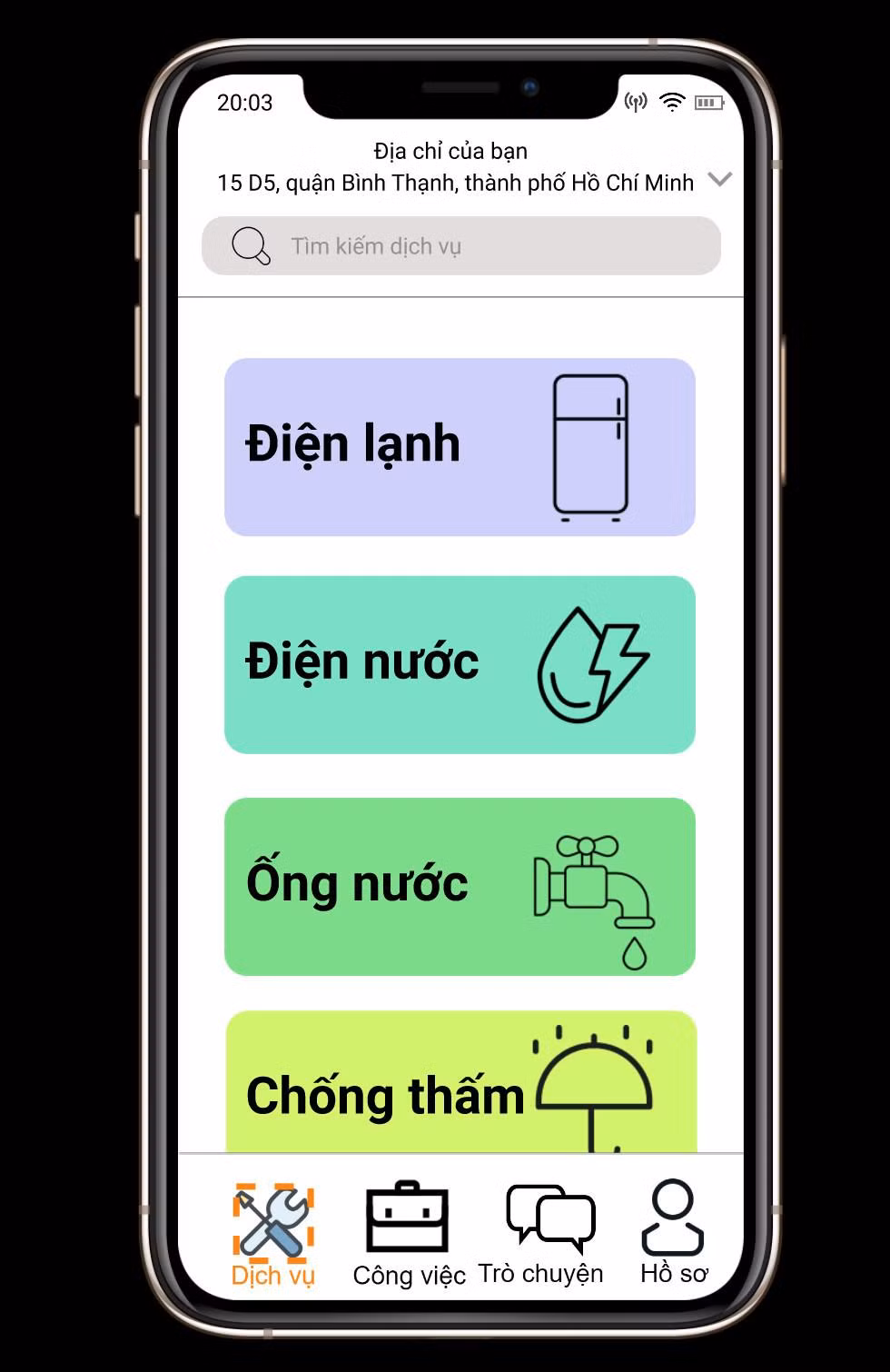 Các dịch vụ sửa chữa theo lĩnh vực của Woft Hunting Task. (Ảnh: NVCC)