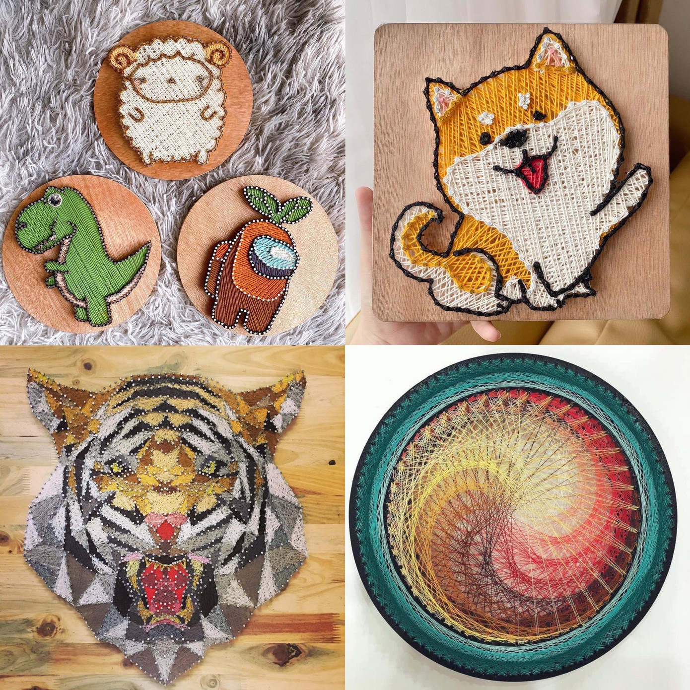 Các tác phẩm của Dũng đa dạng từ kiểu dáng đến màu sắc. Các tác phẩm của Dũng đa dạng từ kiểu dáng đến màu sắc.