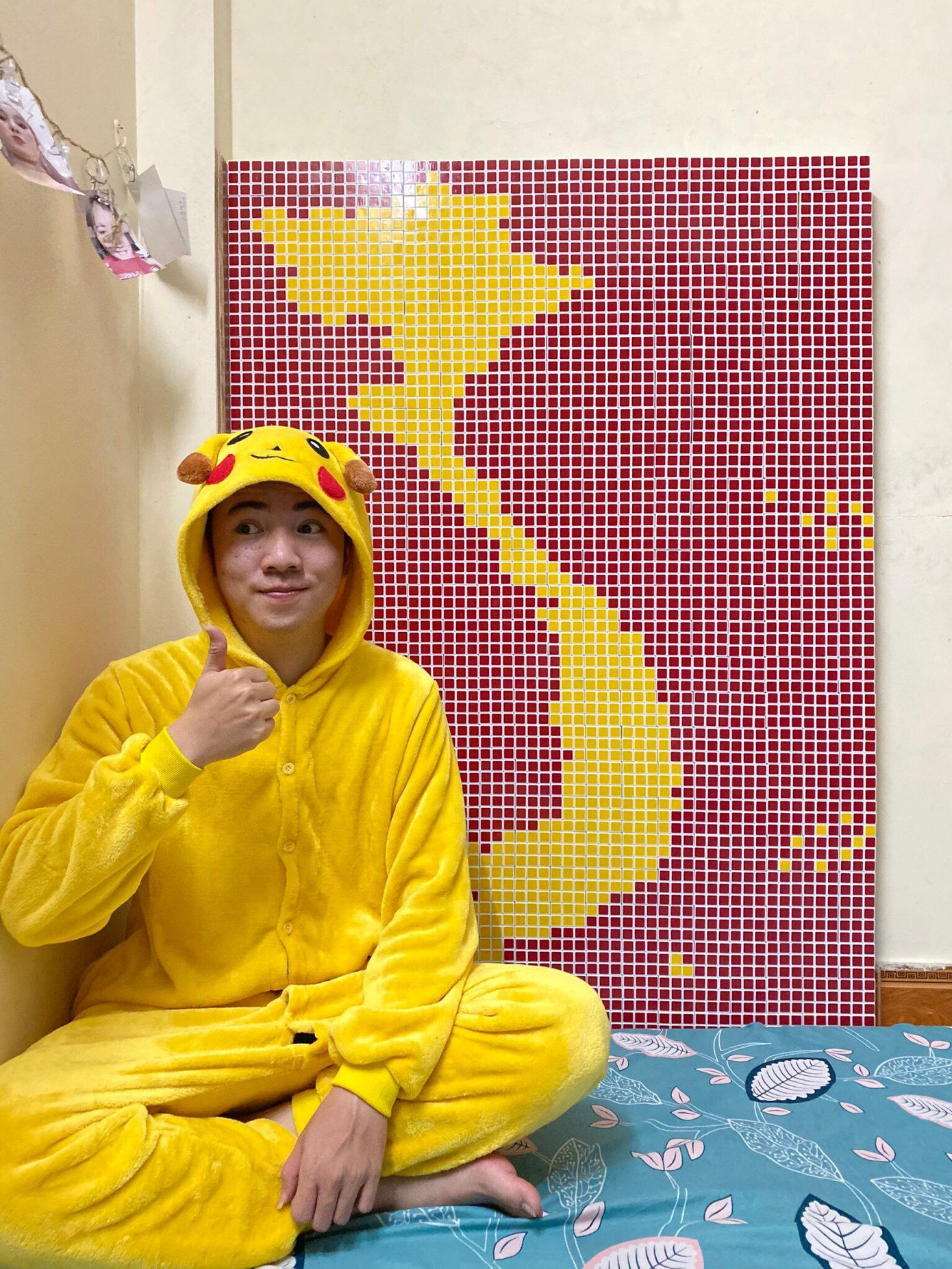 Tác phẩm bản đồ Việt Nam mà Minh Thanh tâm đắc.