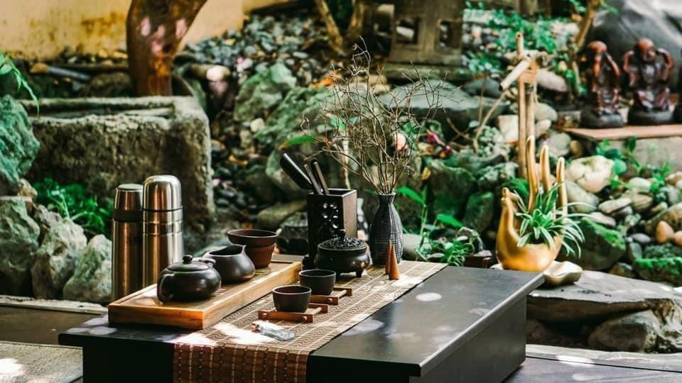 Không gian Thiền trà Zen Tea được trang trí ấn tượng. Không gian Thiền trà Zen Tea được trang trí ấn tượng.