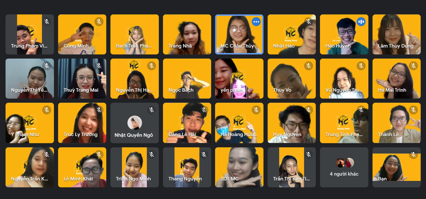 Buổi sinh hoạt trực tuyến của các thành viên TDTMC trong thời gian TP. HCM giãn cách.