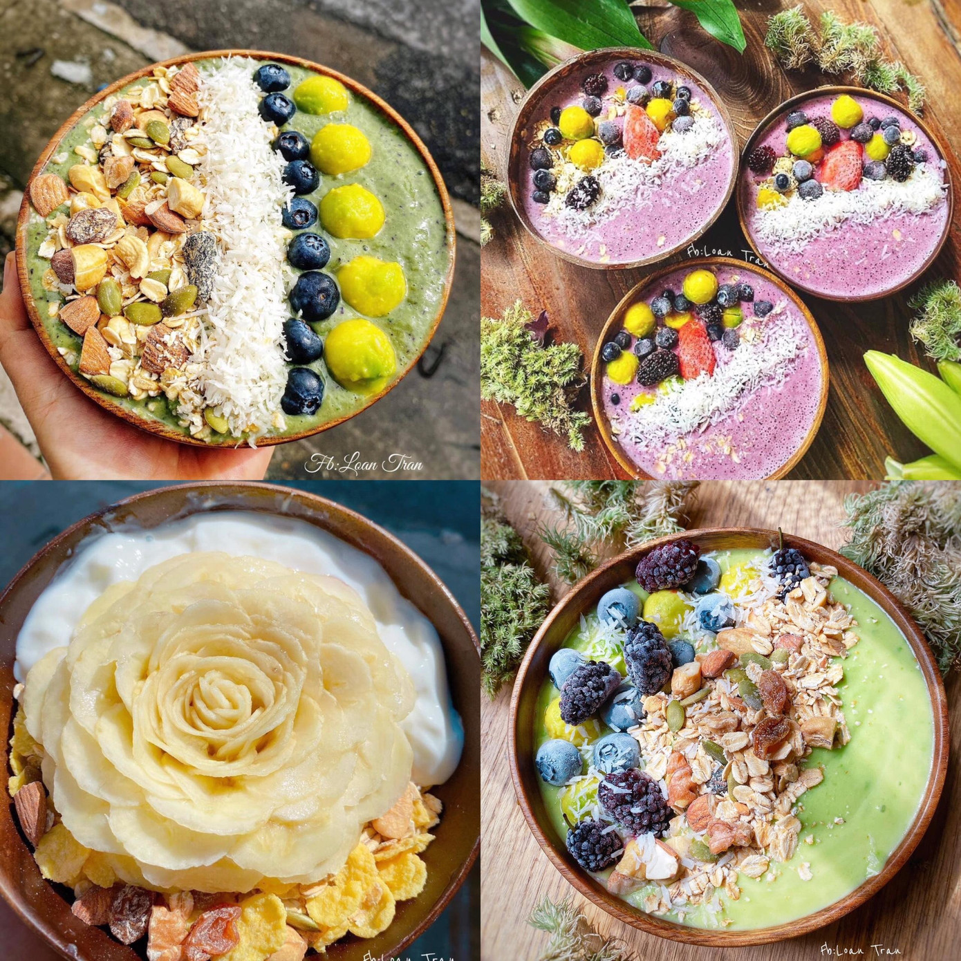 Món "Smoothie Bowl" hấp dẫn của Trần Loan.