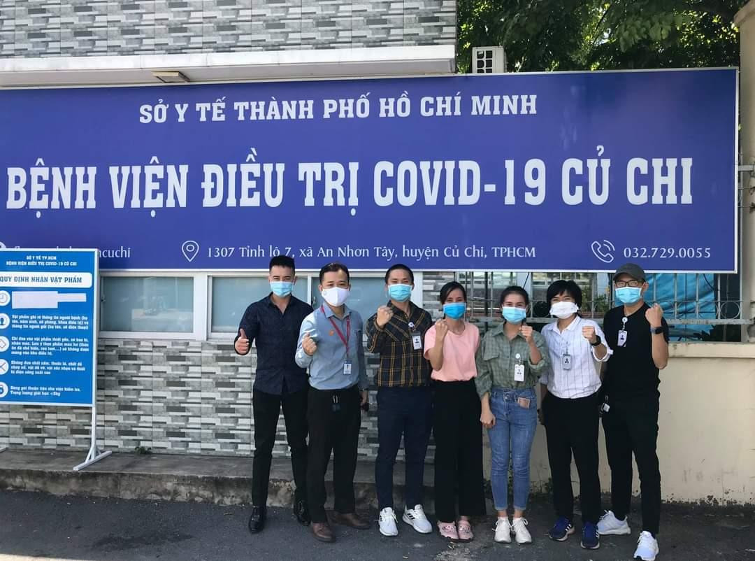 Các "chiến sĩ áo trắng" có mặt tại Bệnh viện điều trị COVID-19 Củ Chi.