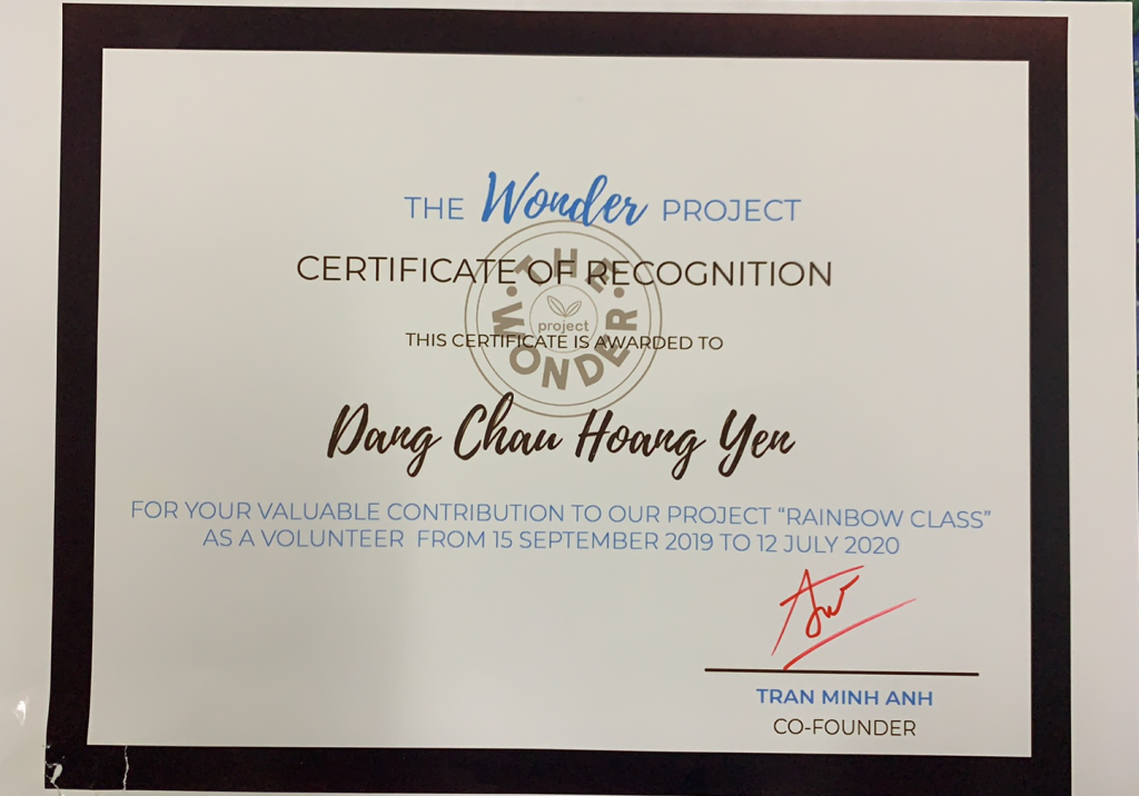 Hoàng Yến đồng hành cùng &quot;The Wonder Project&quot;.