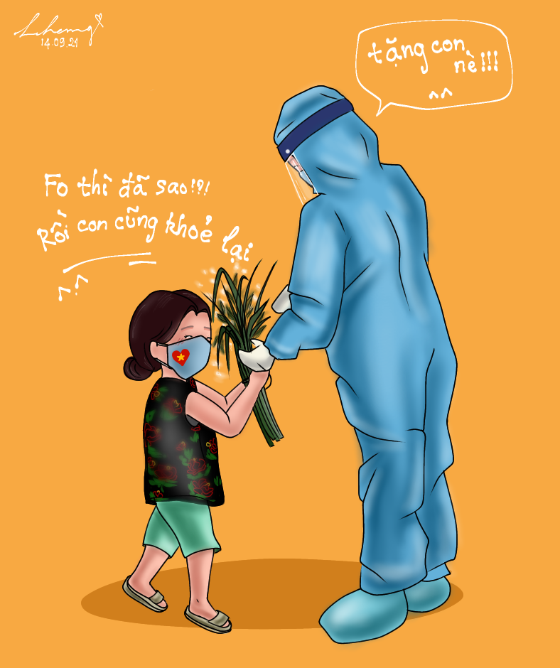 Những bức tranh của Hoa Trang luôn mang màu sắc và nội dung tươi vui. (Ảnh: NVCC) Những bức tranh của Hoa Trang luôn mang màu sắc và nội dung tươi vui. (Ảnh: NVCC)