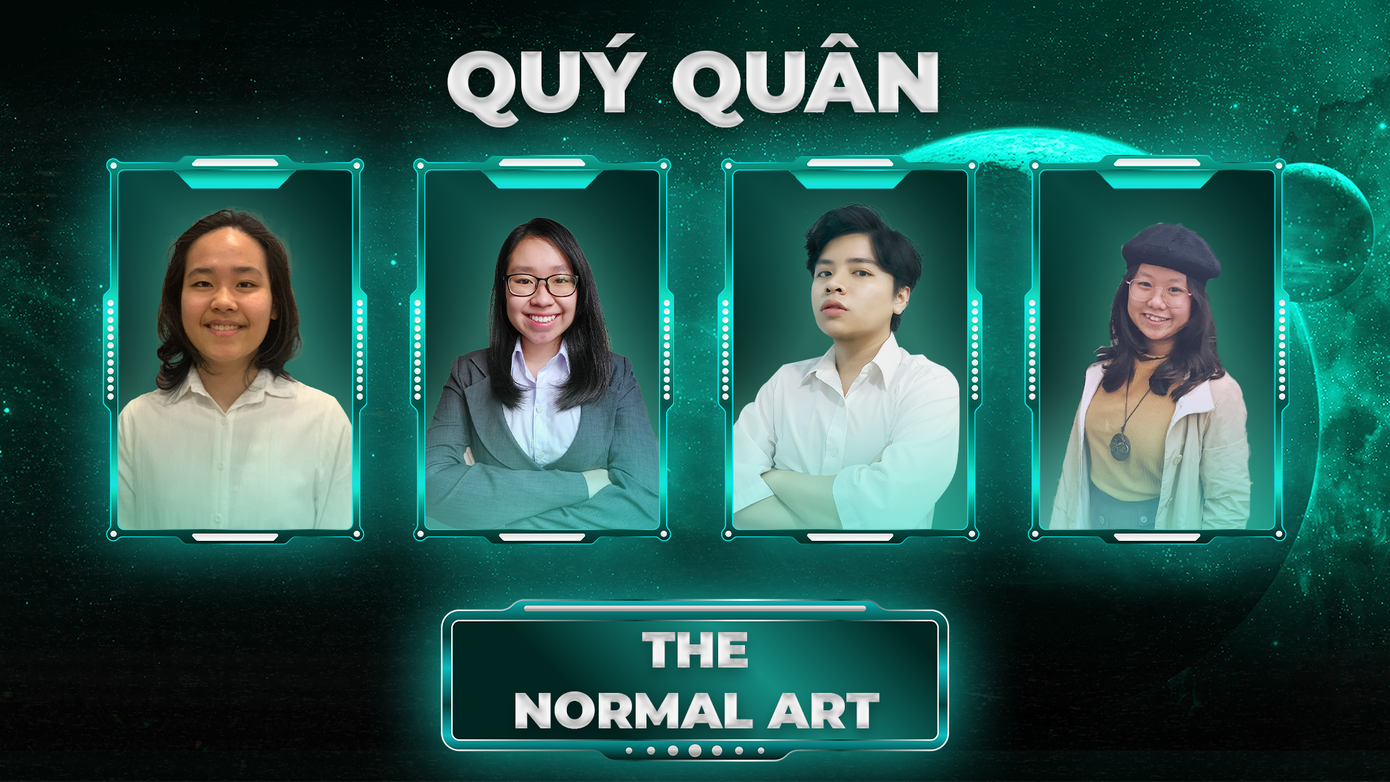 Đội The Normal Art đoạt giải Quý quân với dự án "Mô hình kinh doanh giáo dục giúp giải quyết các vấn đề của thị trường văn hóa nghệ thuật bằng cách tập trung phát triển kỹ năng mềm".