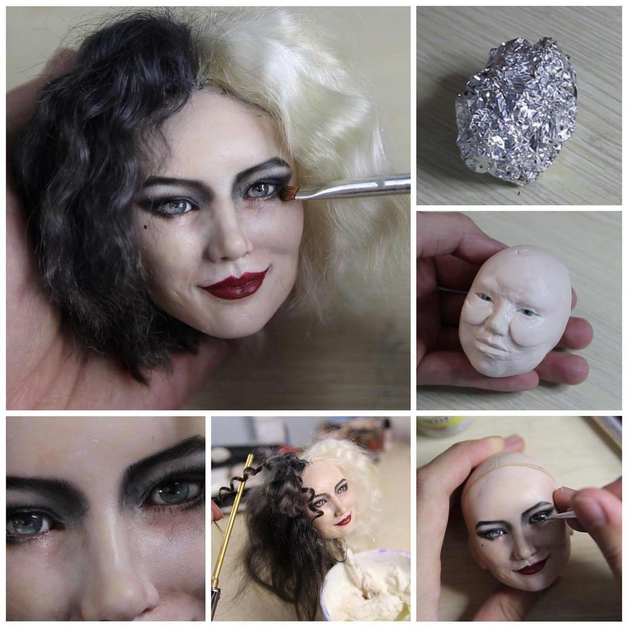 Mỗi một tác phẩm búp bê, Thịnh Đa phải bỏ nhiều công sức để tạo tác. Mỗi một tác phẩm búp bê, Thịnh Đa phải bỏ nhiều công sức để tạo tác.