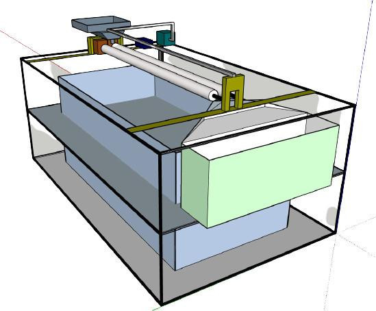 Mô hình máy lột vỏ trứng chim cút tự động.