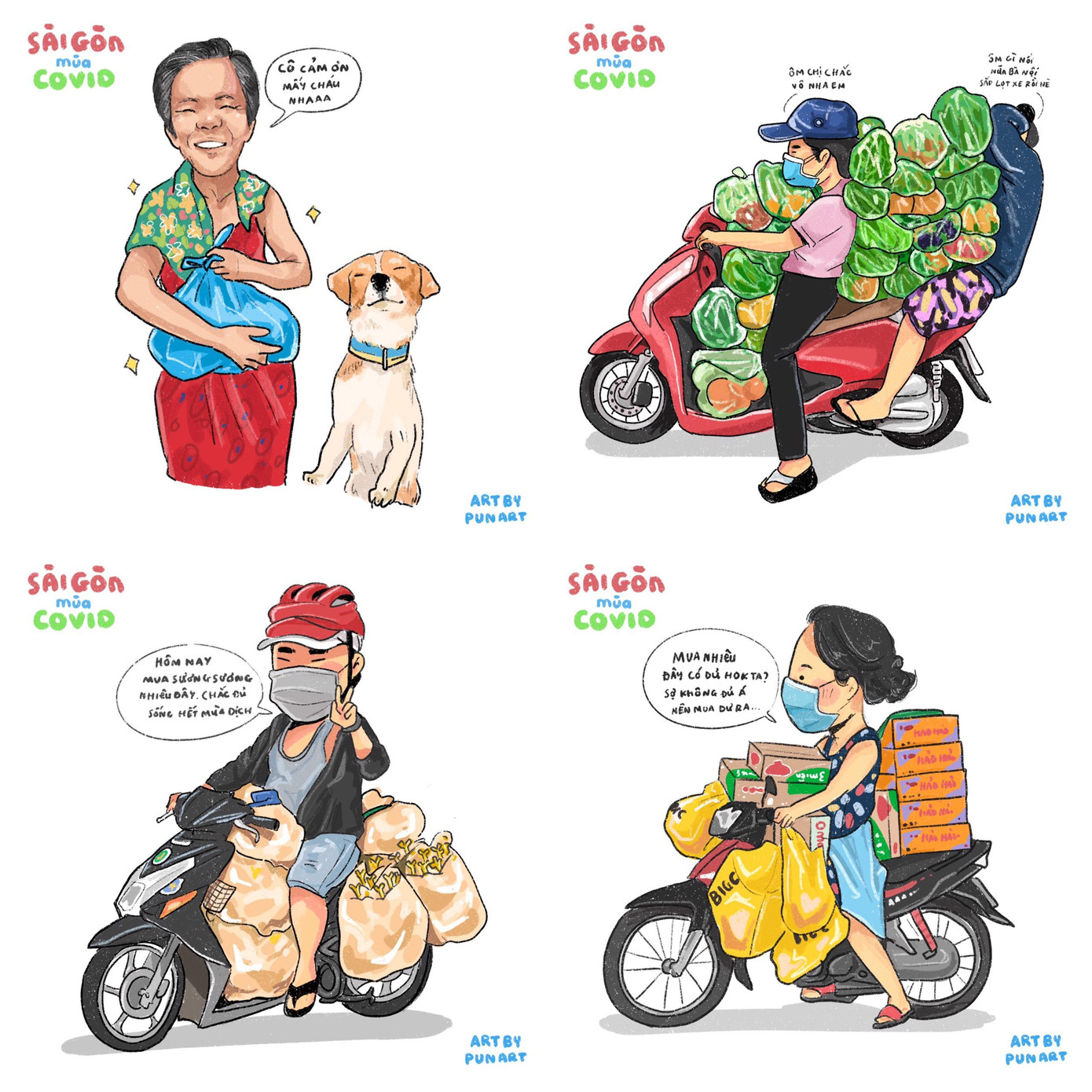 Qua bộ tranh này, Long Phụng hy vọng mọi người sẽ có góc nhìn tích cực hơn.