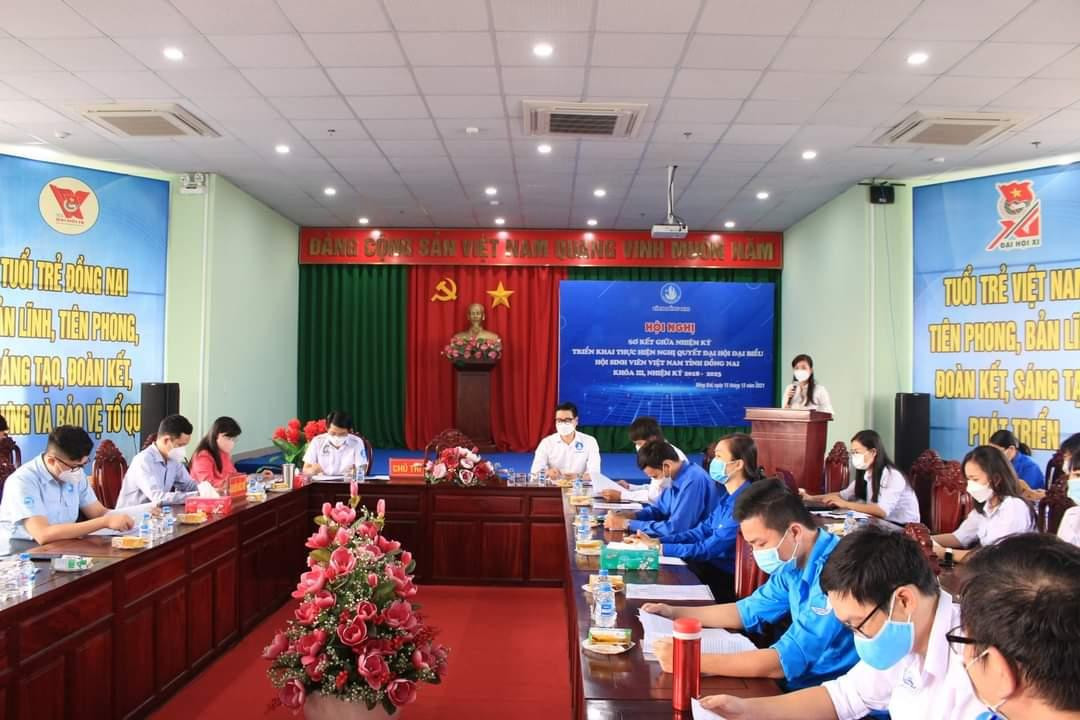 Hội nghị trực tiếp diễn ra tại Hội trường cơ quan Tỉnh Đoàn Đồng Nai.