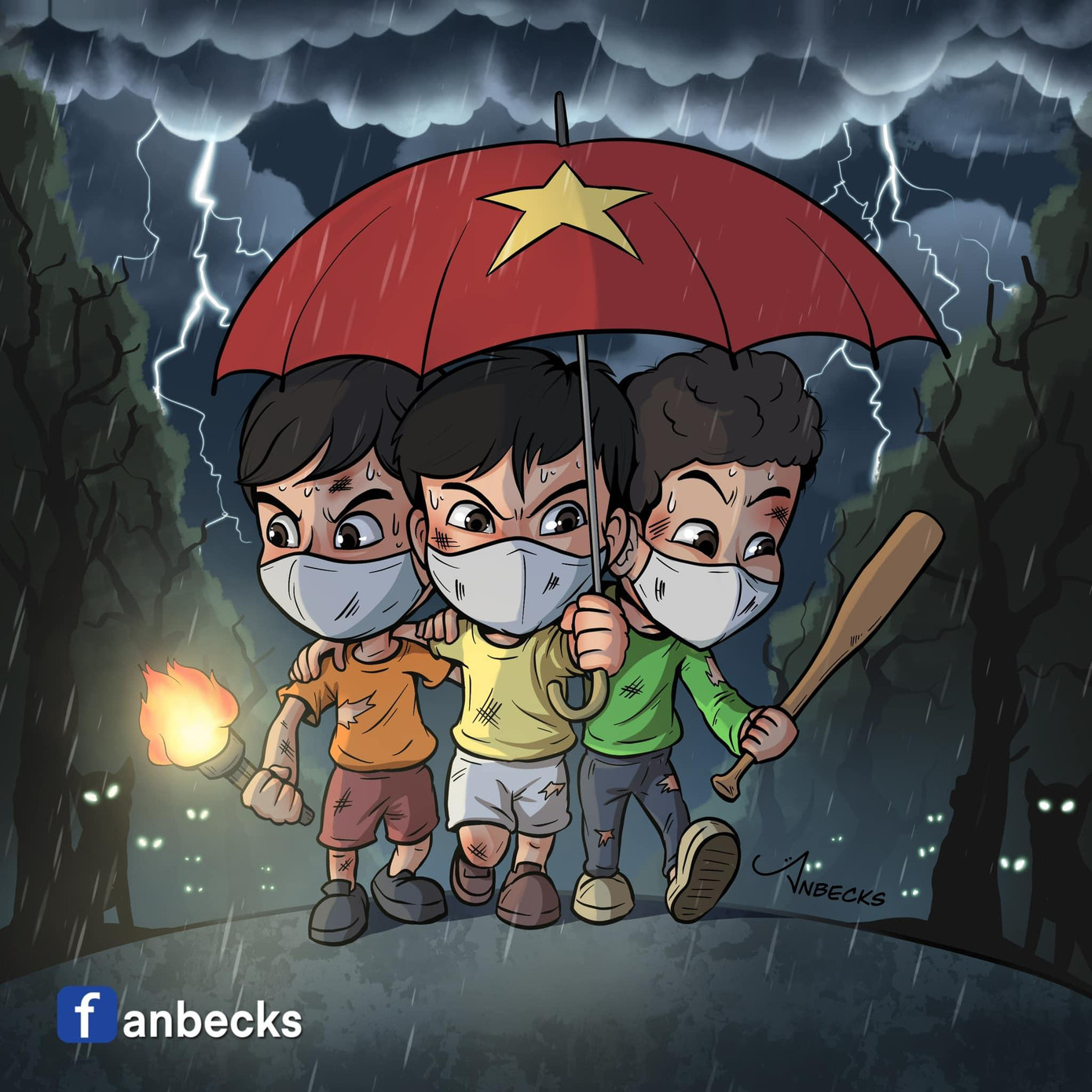 Những bức tranh biếm họa truyền cảm hứng của họa sĩ Hà An. Những bức tranh biếm họa truyền cảm hứng của họa sĩ Hà An.