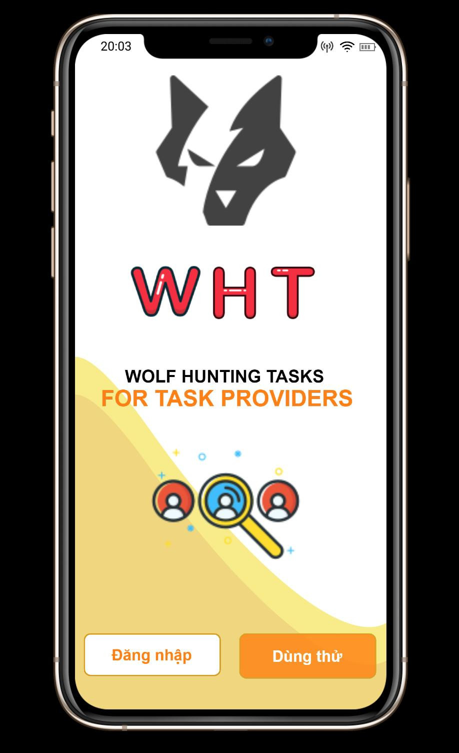 Giao diện của ứng dụng Woft Hunting Task. (Ảnh: NVCC) Giao diện của ứng dụng Woft Hunting Task. (Ảnh: NVCC)