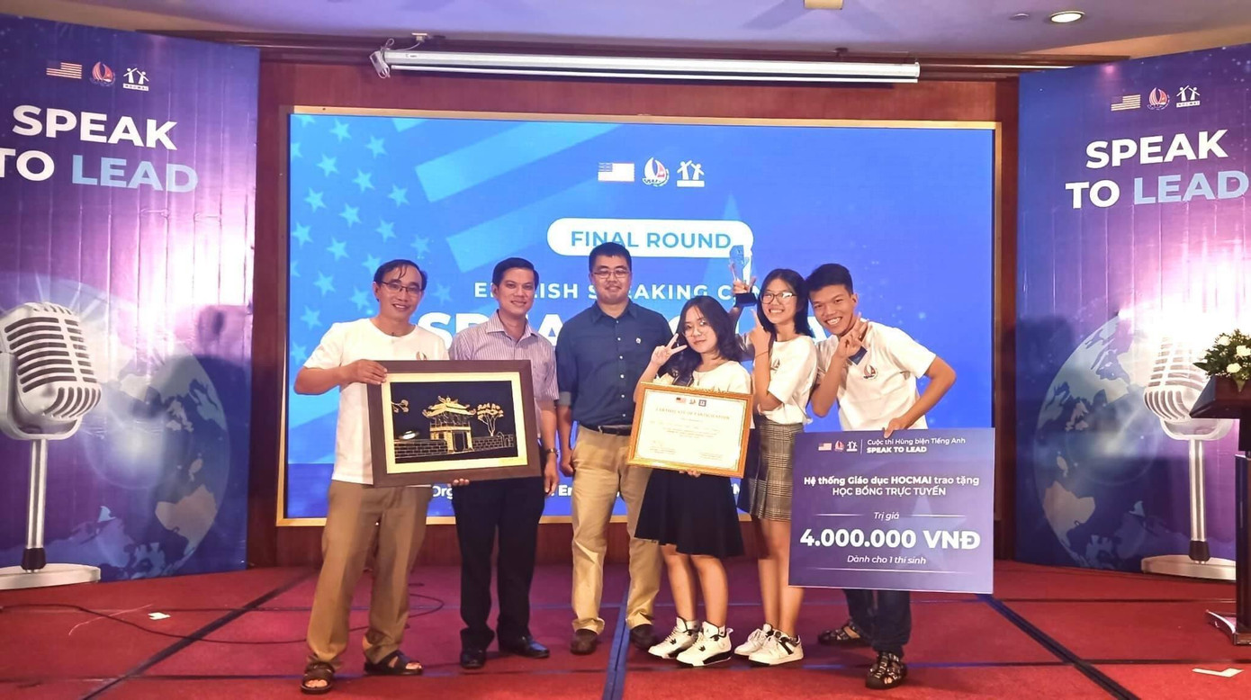 An giành chiến thắng chung cuộc tại cuộc thi Speak to Lead. An giành chiến thắng chung cuộc tại cuộc thi Speak to Lead.