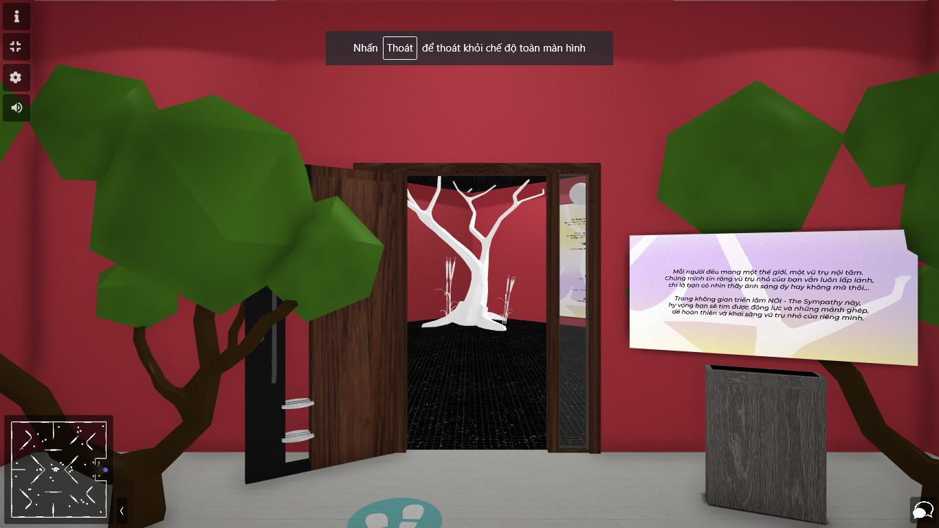 Không gian bên ngoài triển lãm thực tế ảo NÓI. Không gian bên ngoài triển lãm thực tế ảo NÓI.