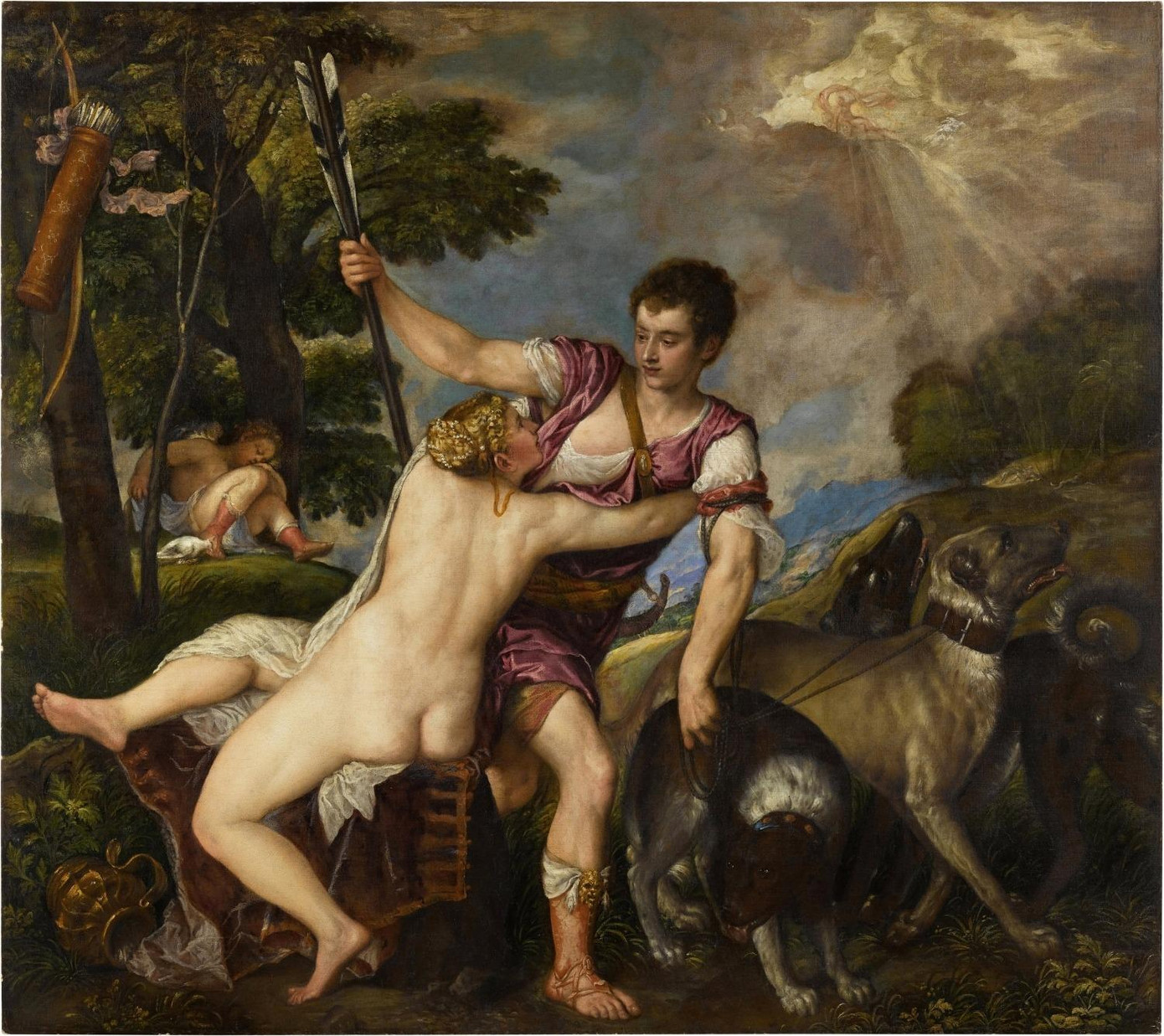 Bức tranh Venus and Adonis từng bị đánh giá là khiêu dâm. Ảnh: Sotheby's Bức tranh Venus and Adonis từng bị đánh giá là khiêu dâm. Ảnh: Sotheby's