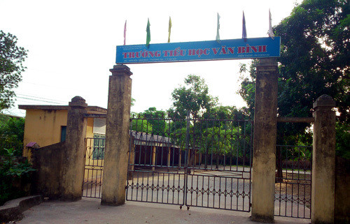 Trường tiểu học Văn Bình. Ảnh: Hoàng Thùy