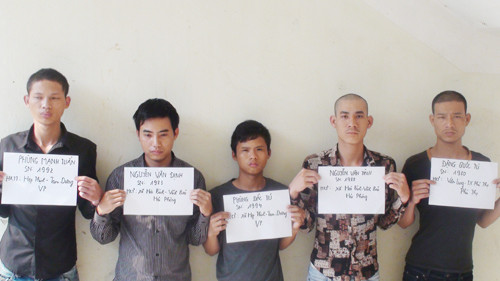 Năm nghi can đầu tiên trong vụ án bị bắt