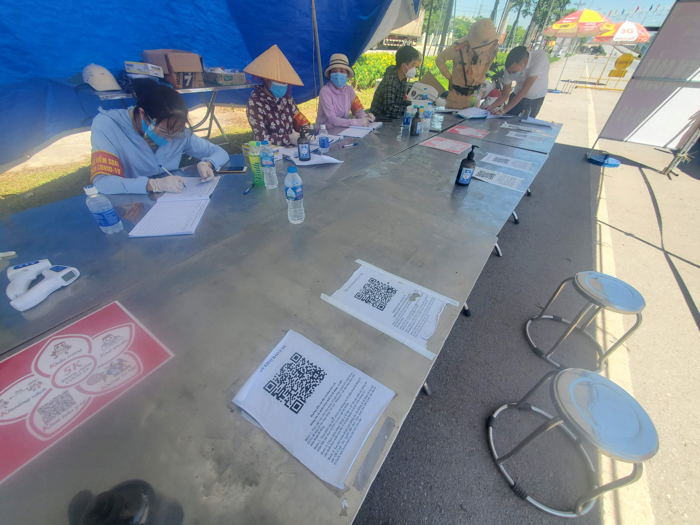 Chốt kiểm soát dịch tại TP Bắc Giang