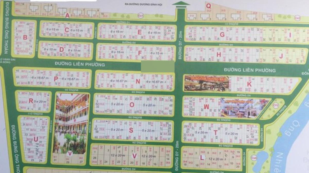 Mặt bằng dự án Khu nhà ở cán bộ, công nhân viên của Sở Văn hoá và Thể thao TP HCM. Ảnh: Trung tâm báo chí TPHCM