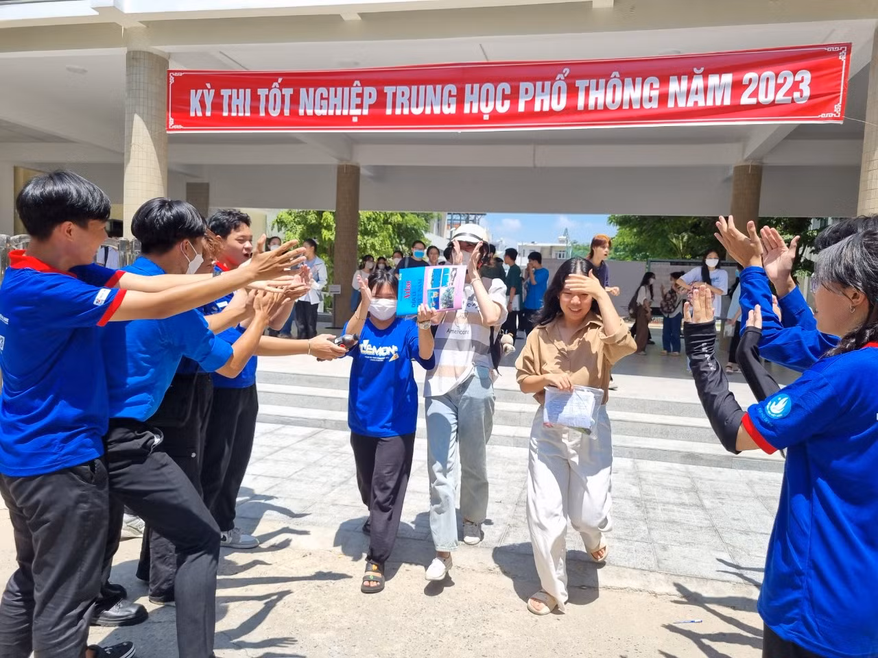Thí sinh ở Đà Nẵng rời điểm thi