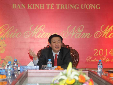 Trưởng ban Kinh tế Trung ương Vương Đình Huệ . Trưởng ban Kinh tế Trung ương Vương Đình Huệ