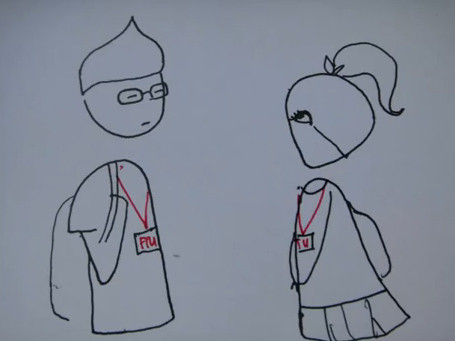 Cuối cùng cô gái cũng thi đỗ trường 