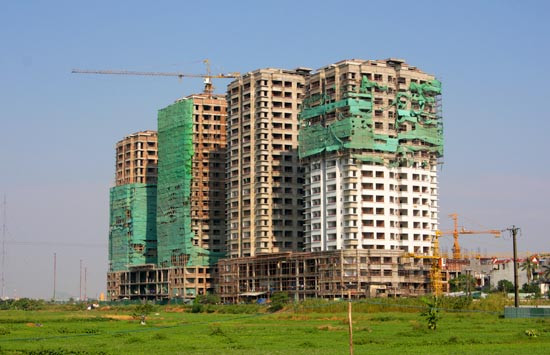 Những dự án chung cư đang thi công, chưa có hạ tầng hoặc đang trong giai đoạn góp vốn có rất ít giao dịch