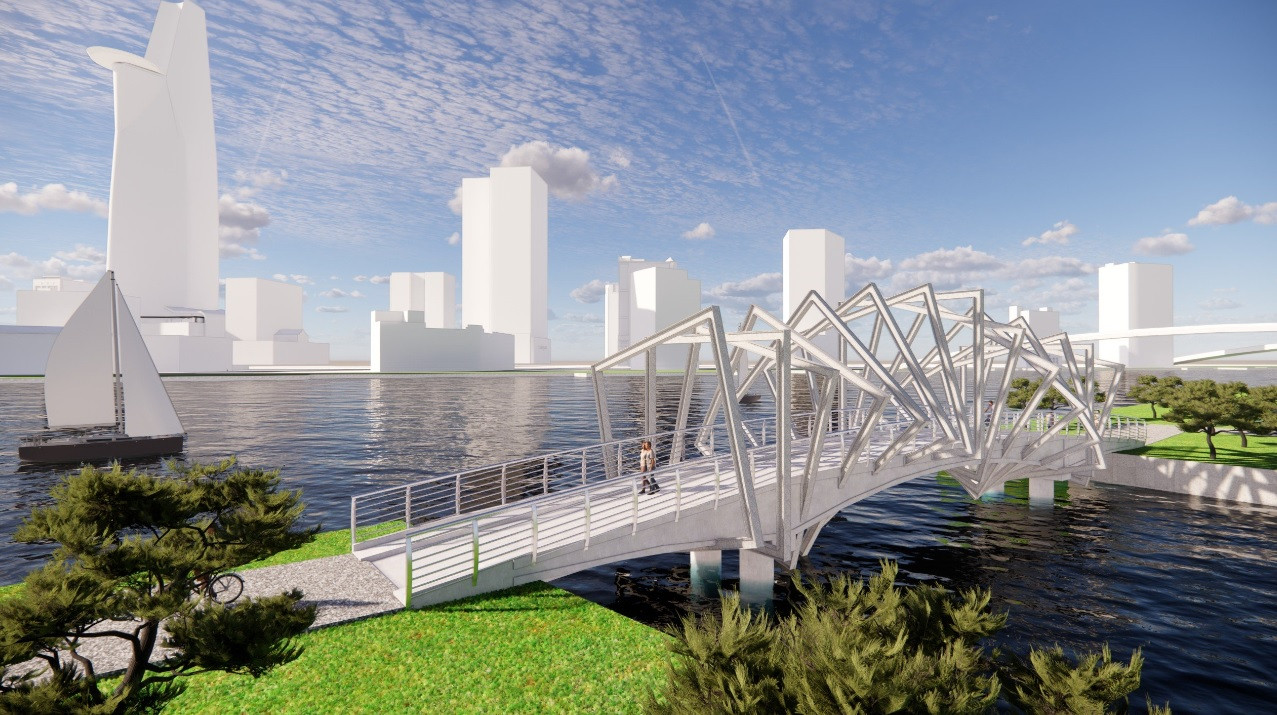 Cầu đi bộ trong tương lai.