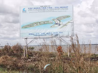 Dự án Khu đô thị đảo Hải Âu, sau hơn hai năm khởi công vẫn hoang sơ