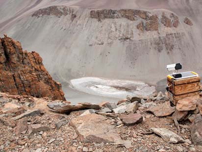 Nước trên sao Hỏa tồn tại giống như tại hồ Don Juan? Ảnh: Labnews