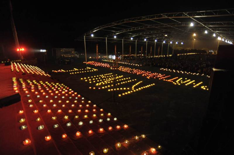 Lễ cầu an tại lễ đài khai hội Yên Tử 