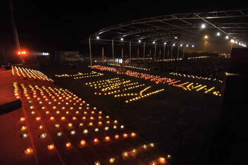 Lễ cầu an tại lễ đài khai hội Yên Tử 