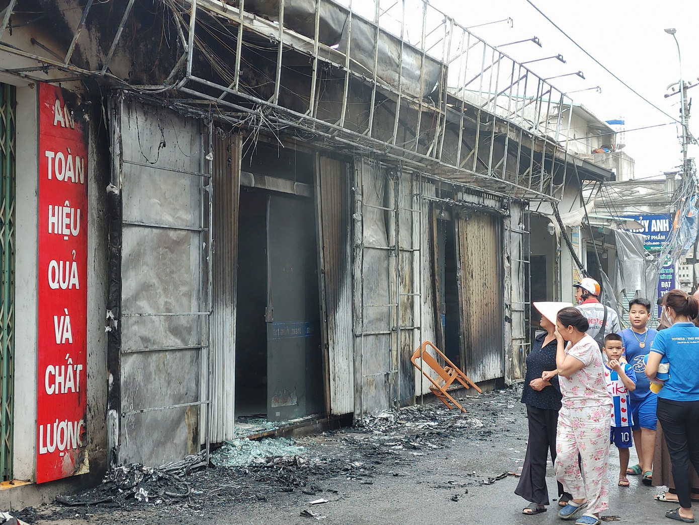 Khu vực xảy ra hỏa hoạn. Khu vực xảy ra hỏa hoạn.