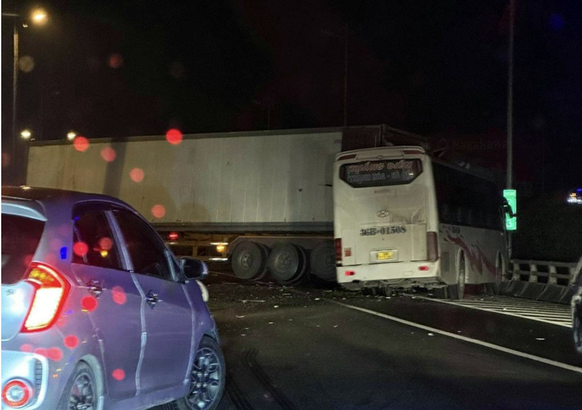 Hiện trường vụ tai nạn.