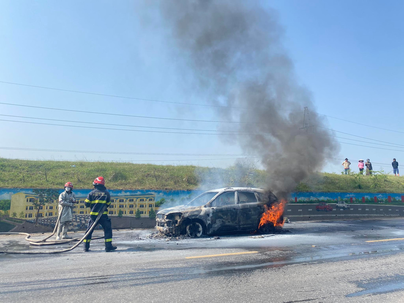 Hiện trường vụ cháy.