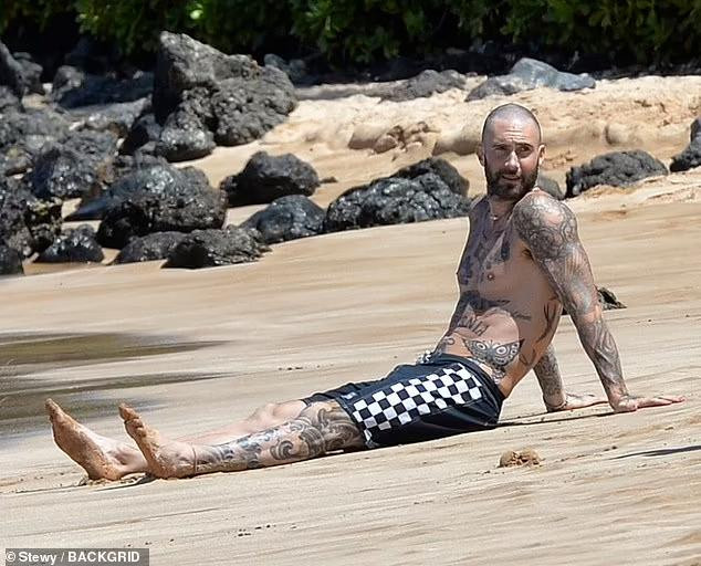 Tuy nhiên, bộ râu quai nón rậm rạp khiến giọng ca &quot;Girls Like You&quot; già đi trông thấy.