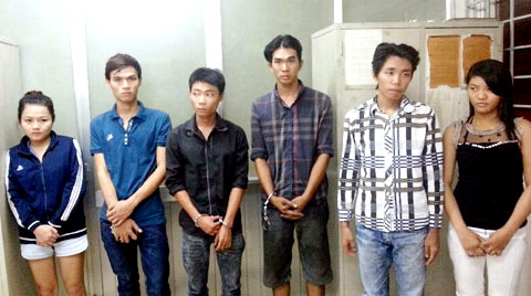 Băng cướp do tên Phước cầm đầu đang bị bắt giữ tại cơ quan công an