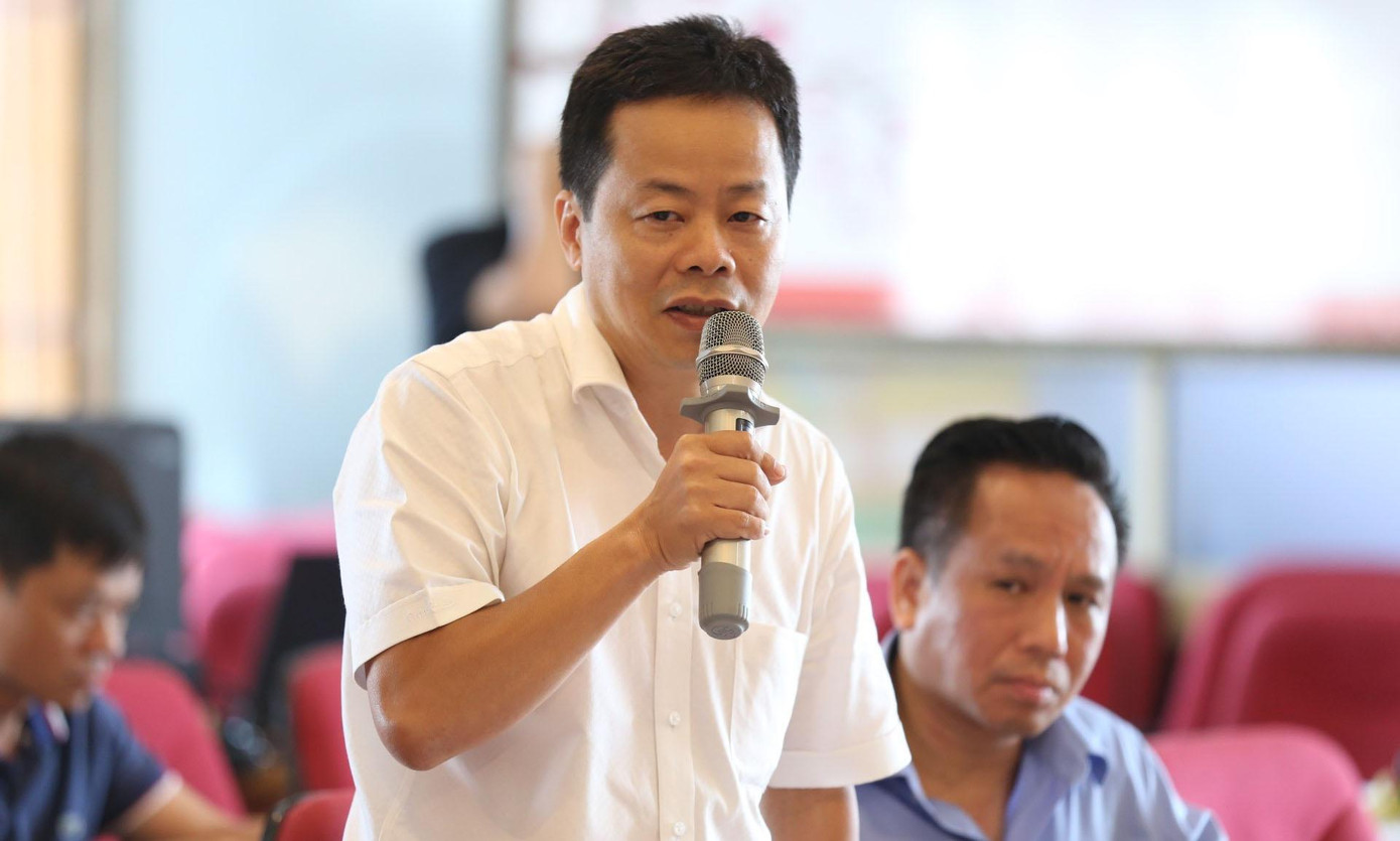 Ông Hoàng Tuân, Giám đốc Trung tâm mua sắm và thông tin tư vấn tài chính, Sở Tài chính Hà Nội