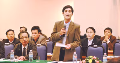 Tại điểm cầu Đà Nẵng. Ảnh Nguyễn Huy
