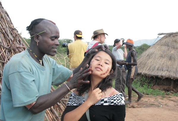 Huyền Chip trong hành trình đến châu Phi. Huyền Chip trong hành trình đến châu Phi