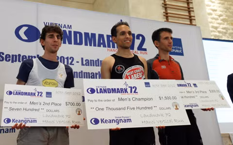 Giải thưởng Nam, giải nhất: Omar Bekkali (Bỉ), 10 phút 06 giây; Fabio Ruga (Ý), 10 phút 10 giây; giải ba: Clement Dumont (Pháp) 10 phút 53 giây. 