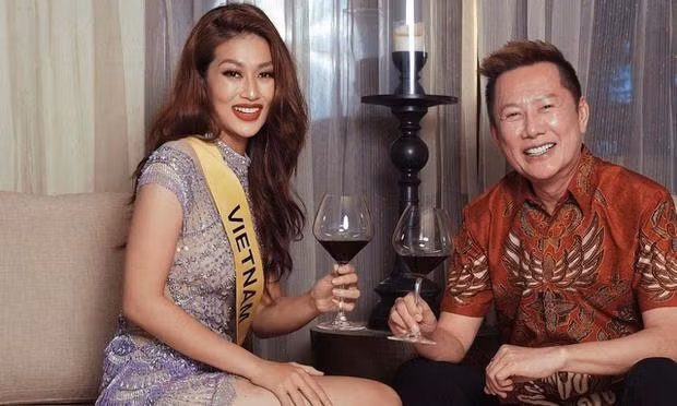 Ông Nawat và Hoa hậu Thiên Ân. Ảnh: MGI.