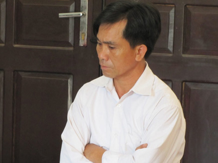 Bị cáo Thái Văn Bá tại phiên tòa xét xử. Bị cáo Thái Văn Bá tại phiên tòa xét xử