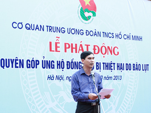 Bí thư T.Ư Đoàn Dương Văn An phát biểu