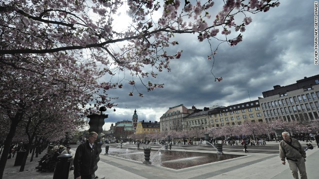 Sự yên bình của thành phố Stockholm, Thụy Điển vào một buổi trưa. Sự yên bình của thành phố Stockholm, Thụy Điển vào một buổi trưa